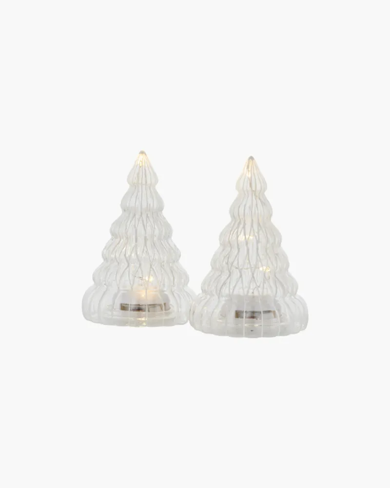 Lucy Tree 2 pcs. 9cm, Clear/White
