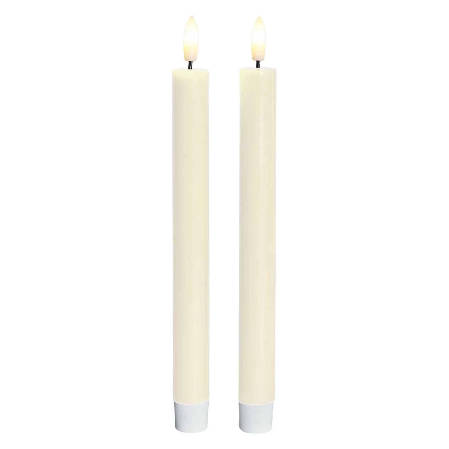 Sille Lacquer Taper 2 pcs - 24.5cm, Ivory