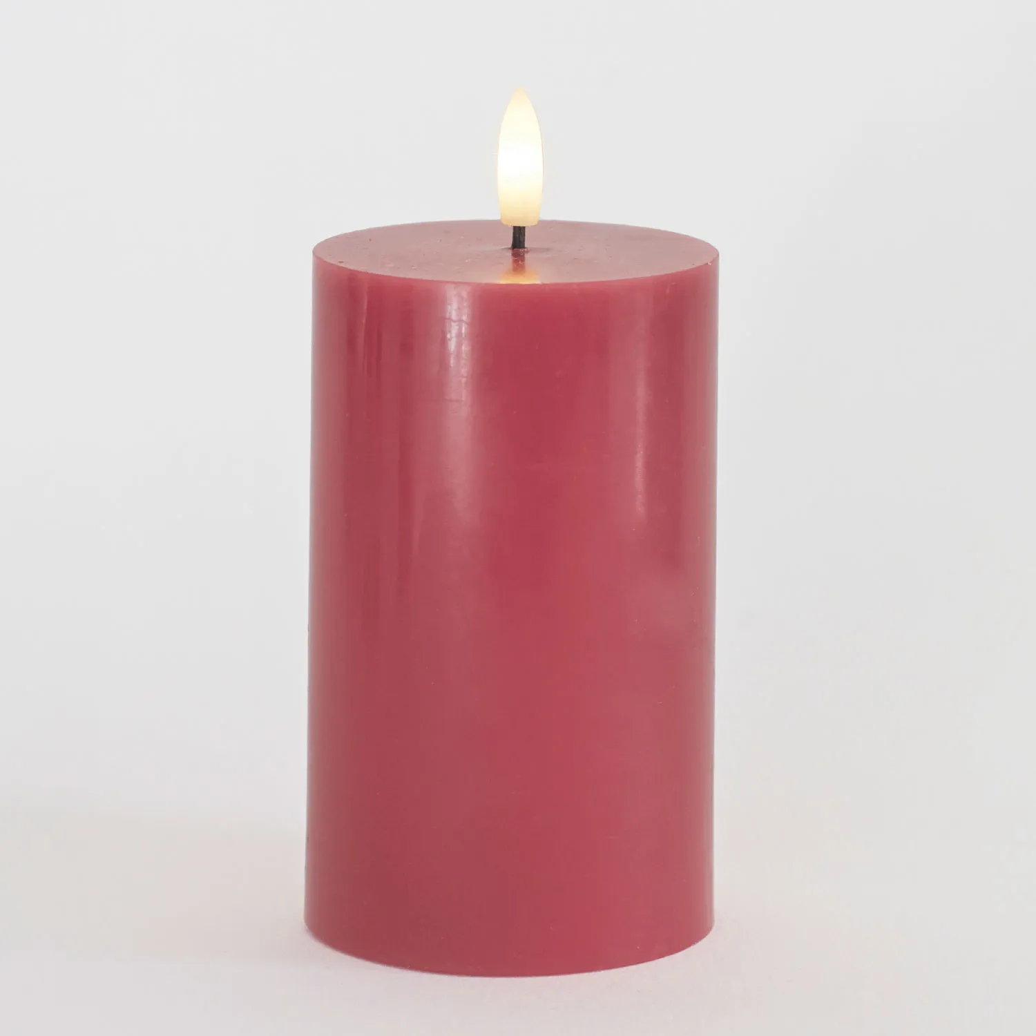 Sille Pillar Ø7.5 x 12.5cm, Rose Plum