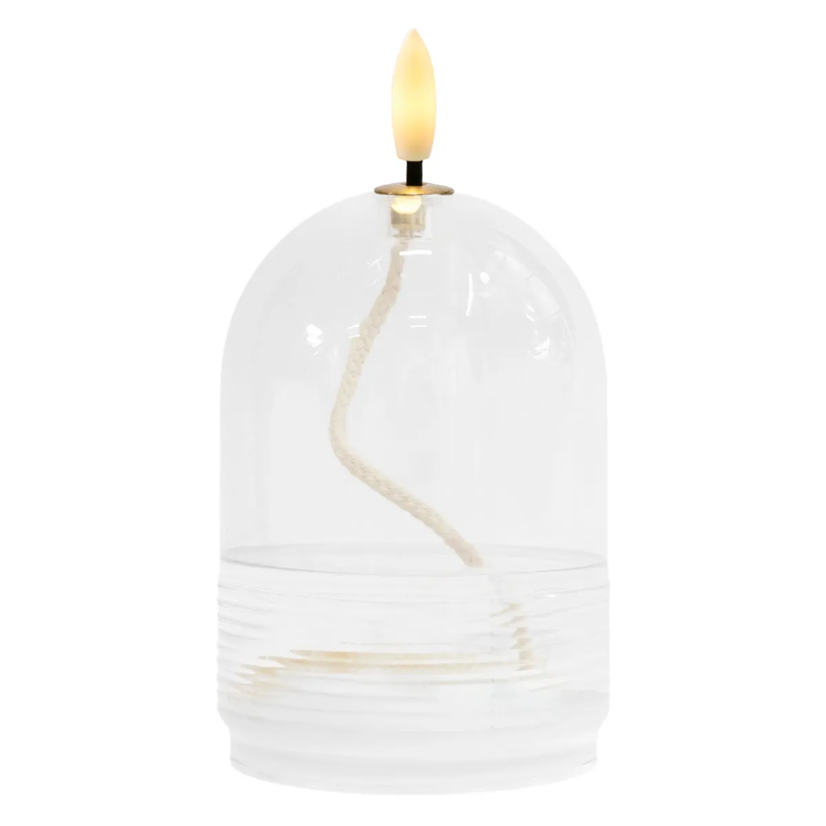 Dea Rechargeable Oil Lamp Ø8 x 11cm, Clear