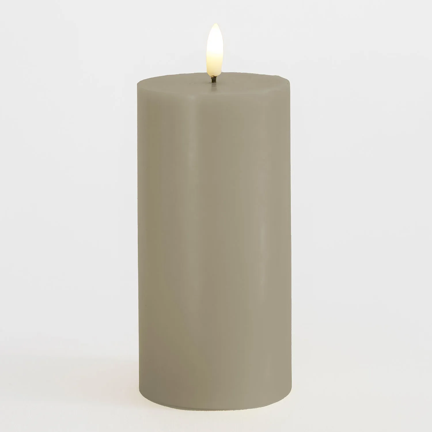 Sille Pillar Ø7.5 x 15cm, Warm Grey