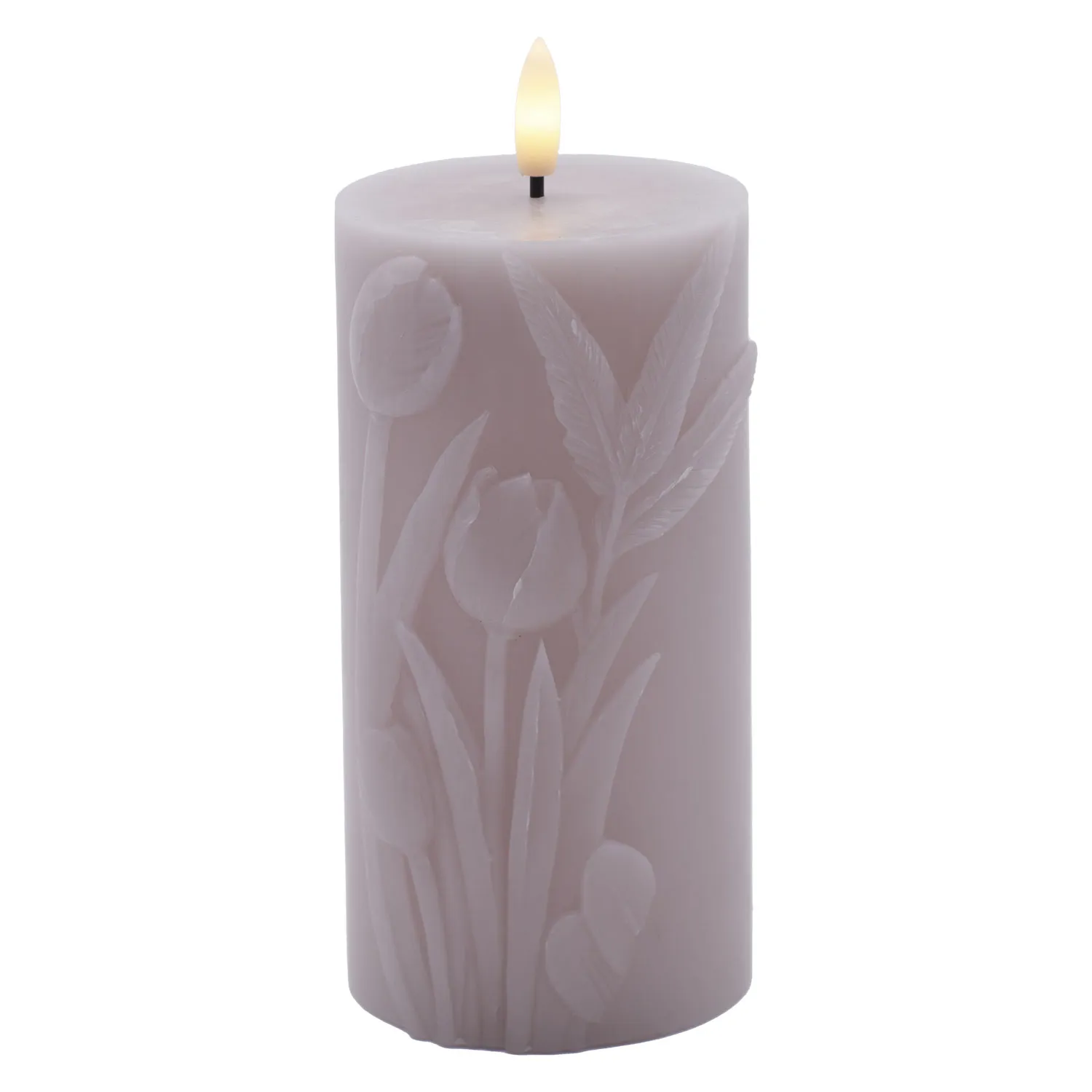 Tulisa Pillar Ø7.8 x 15cm, Mauve Pink