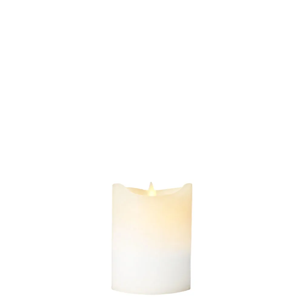 Sara Pillar Candle Ø7.5 x 10cm, White