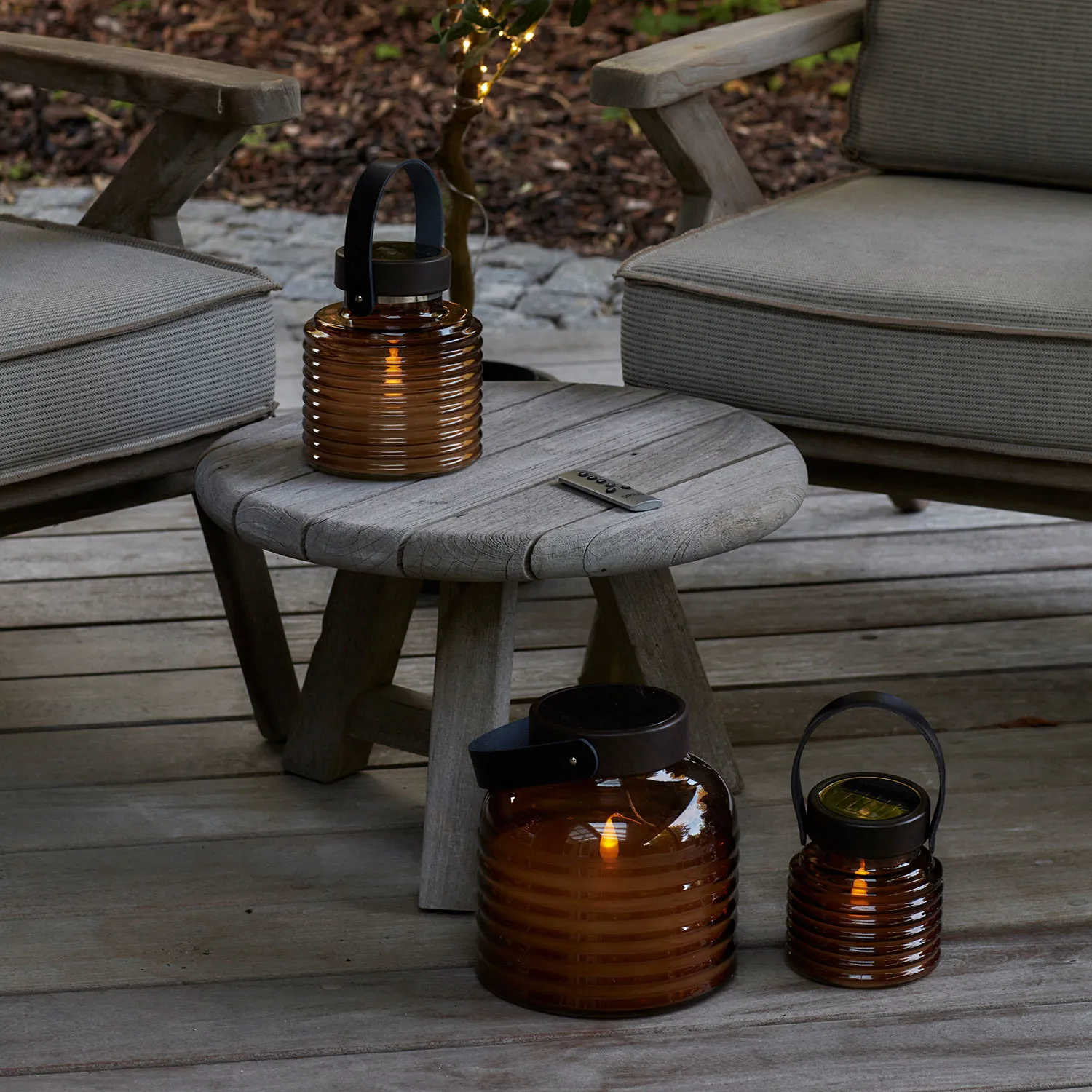 Aston Solar Jar 16cm, Amber