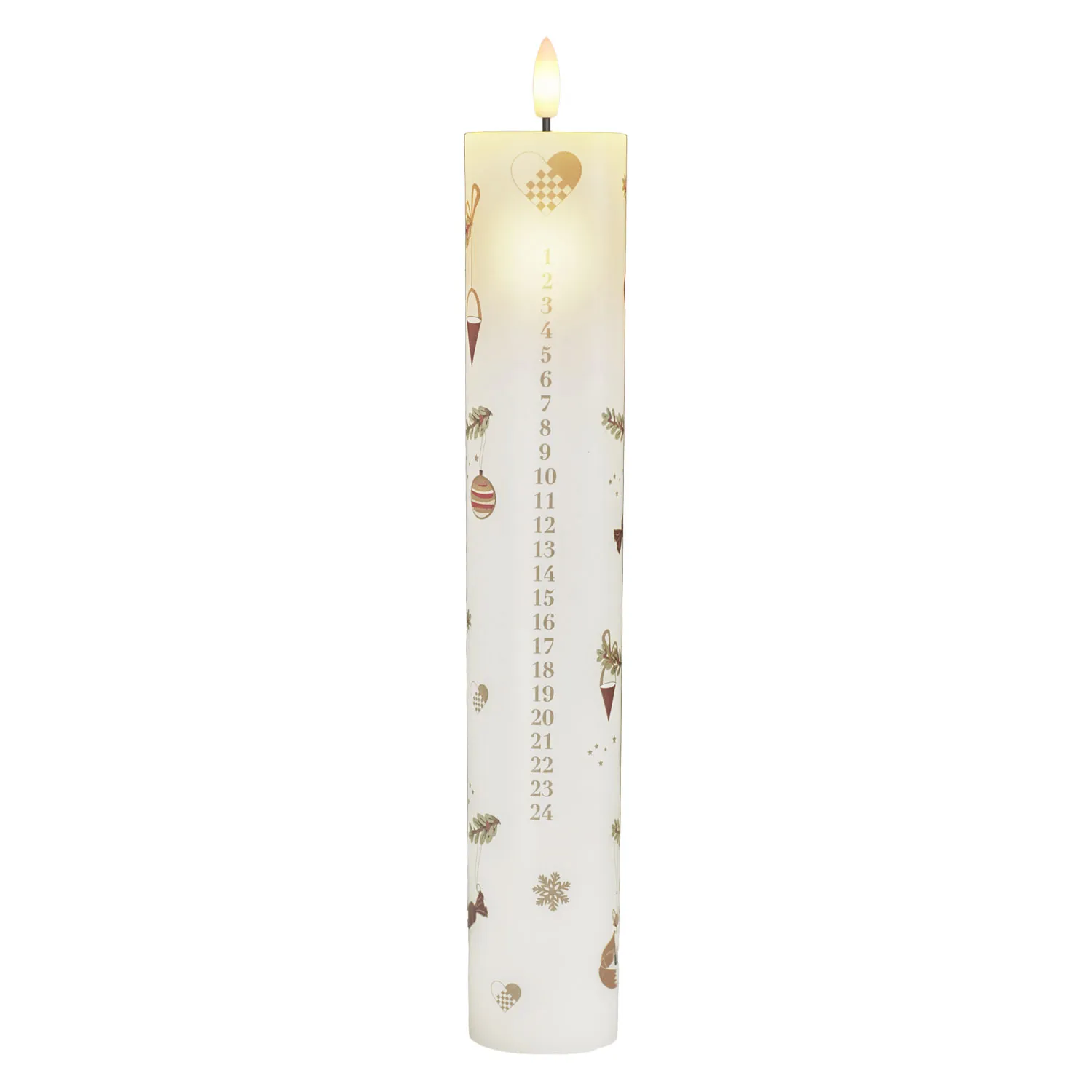 Mie Calendar Candle - 29cm, White
