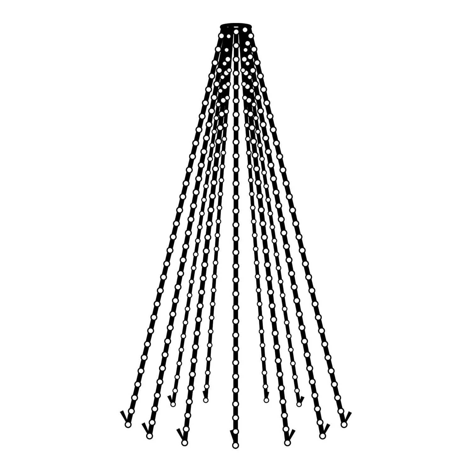 Top-Line Flagstang 7,5 meter, 900 LED