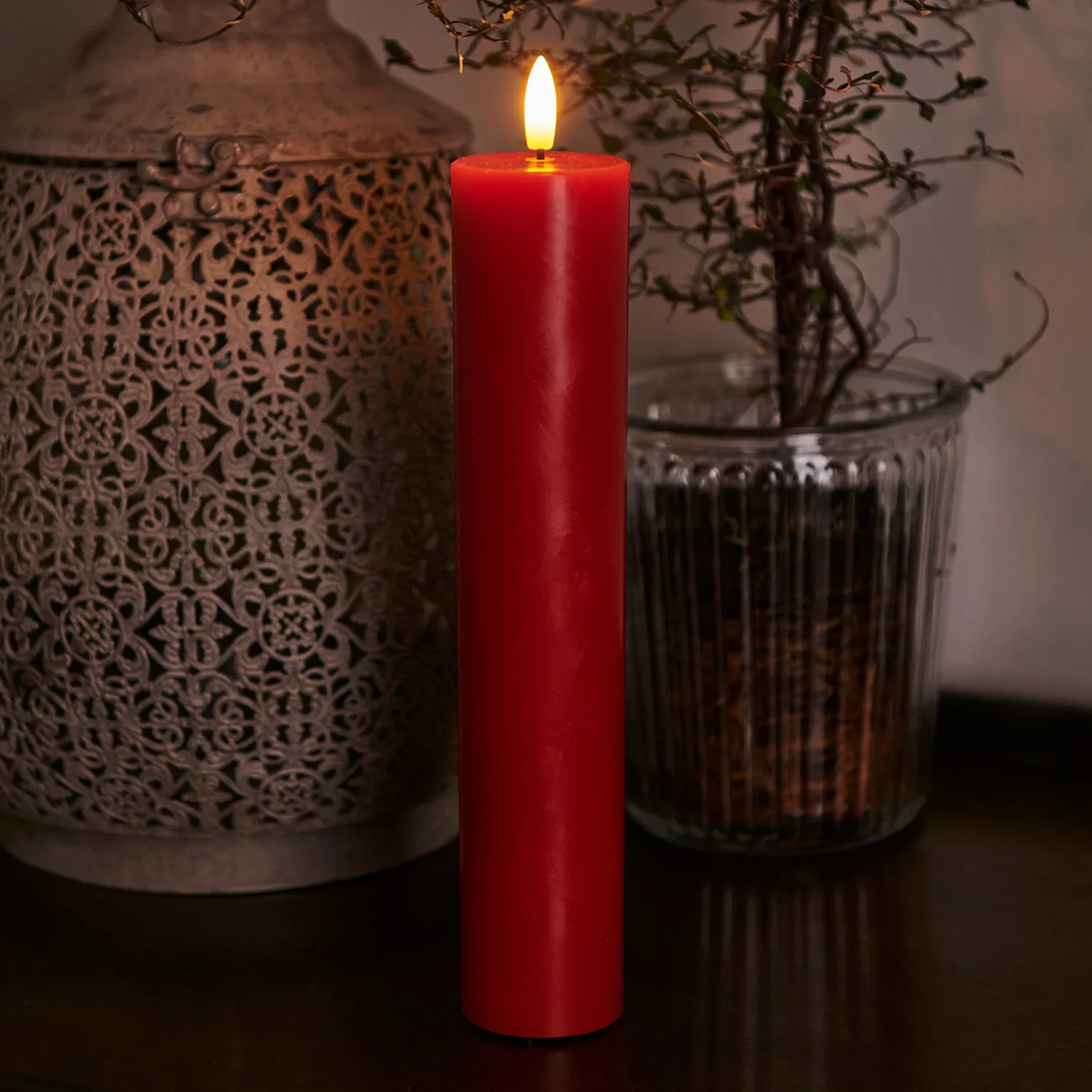 Sille Pillar Ø5 x 25cm, Red
