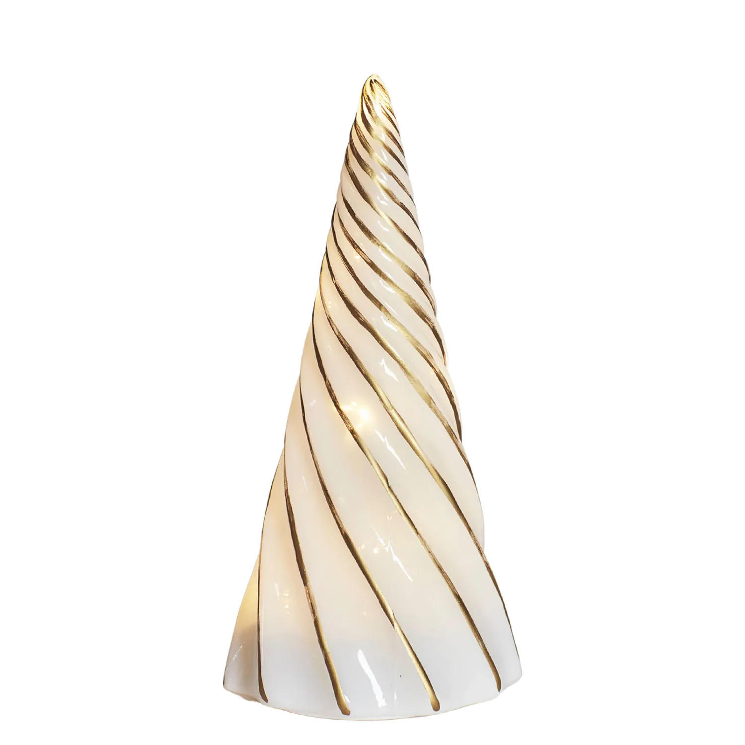 Vilma Tree 19cm, White/Gold