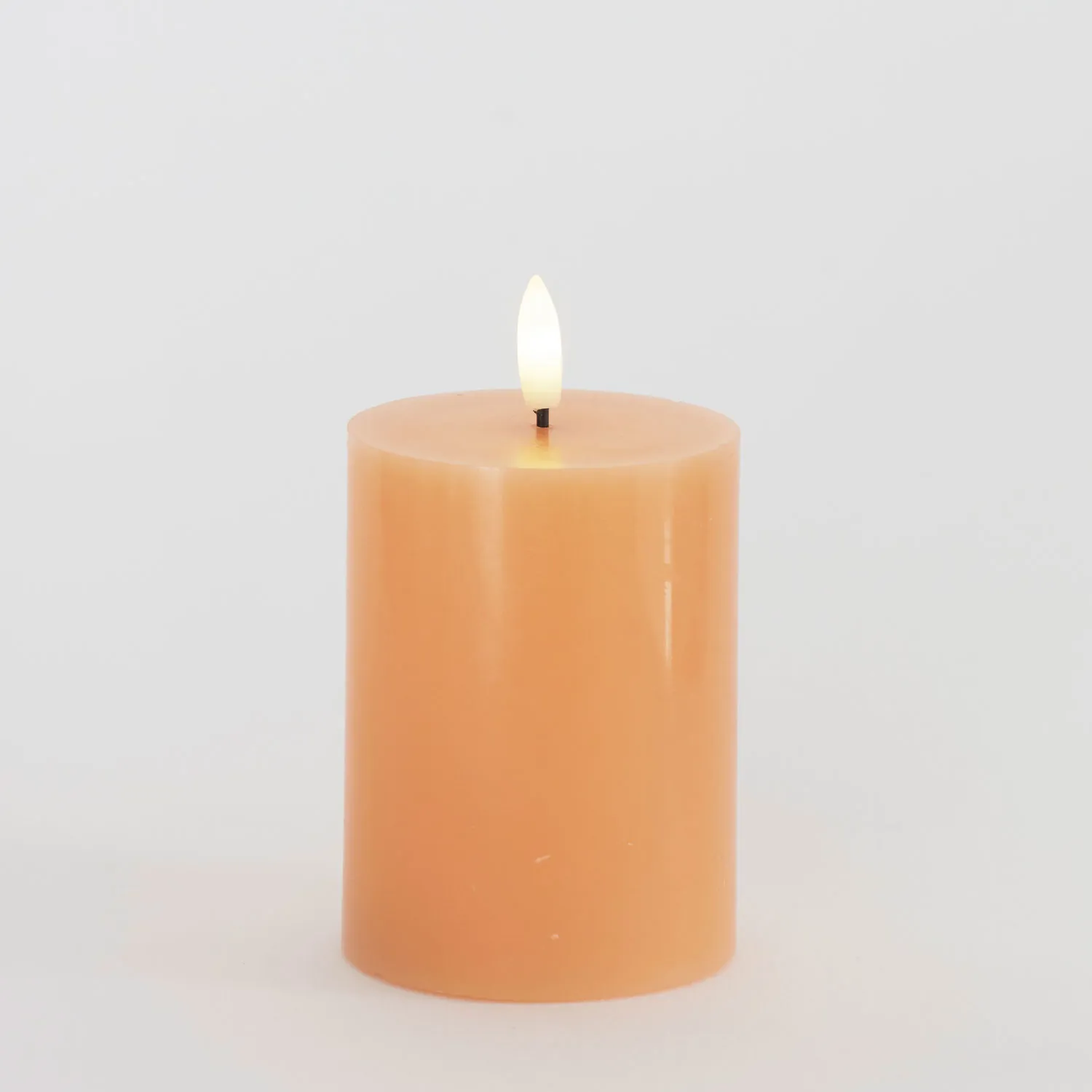 Sille Bloklys Ø7,5 x 10 cm, Peach