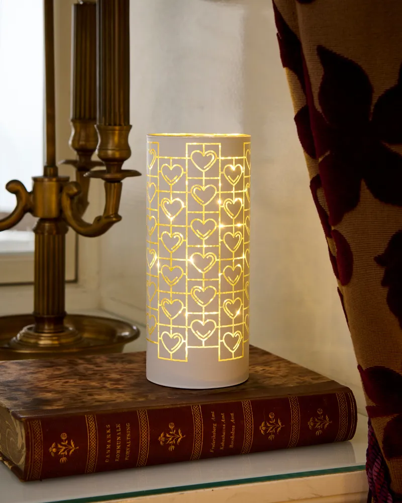 Frida Glass Tube 20 cm, White