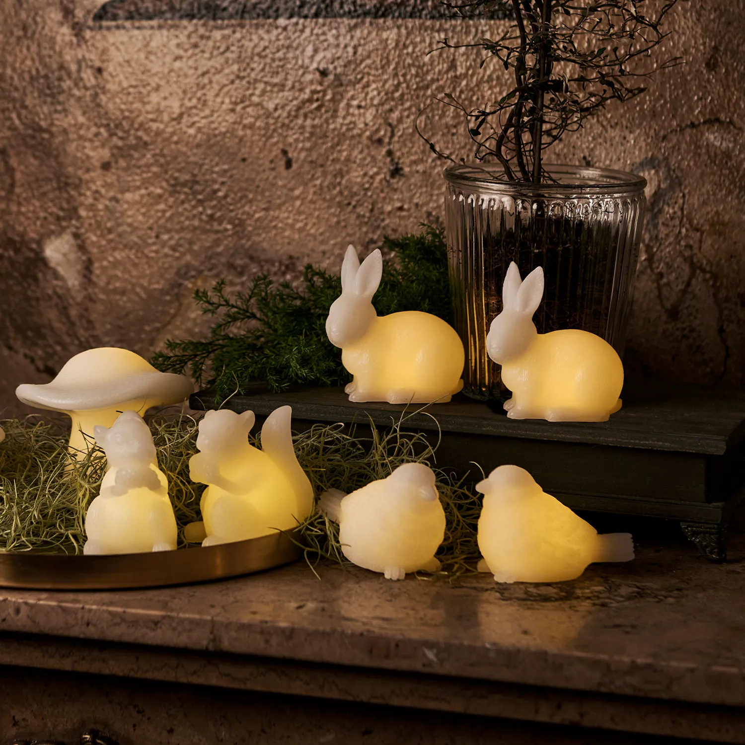 Elin Rabbit 2 pcs, White